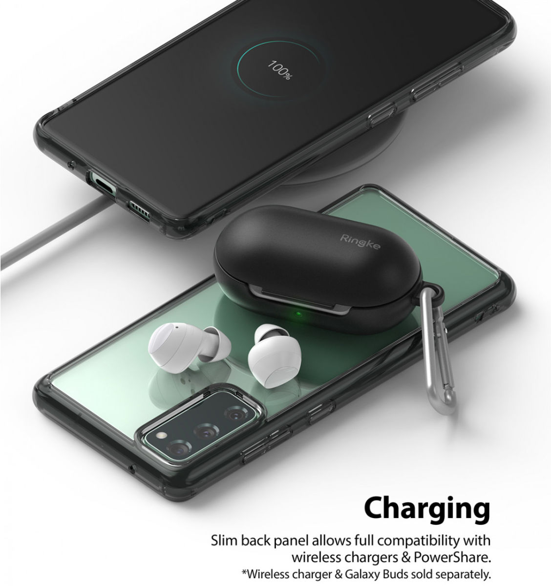 Ringke Fusion Samsung Galaxy S20 FE Hoesje Smoke Black afbeelding 9