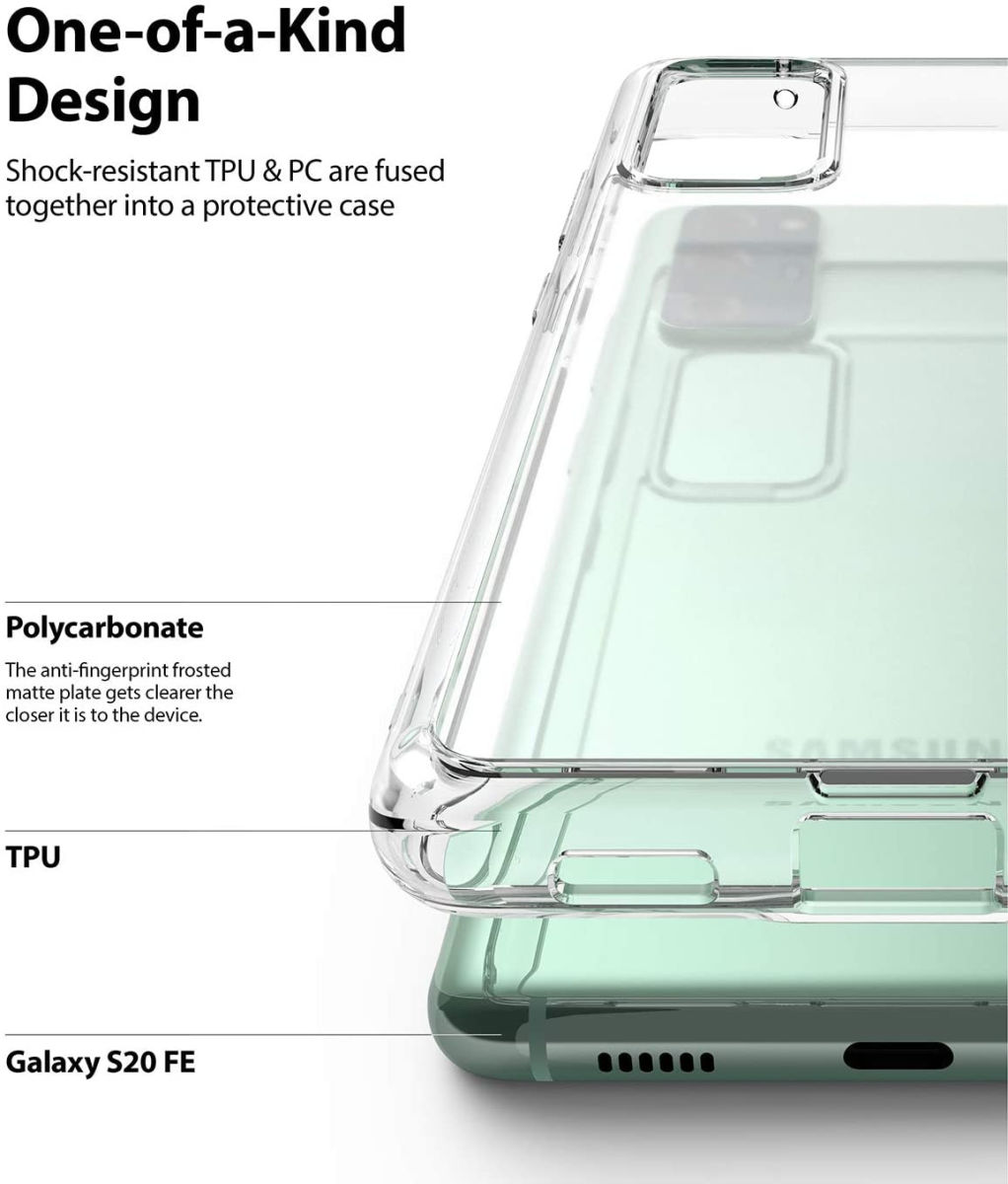Ringke Fusion Samsung Galaxy S20 FE Hoesje Matte Transparant afbeelding 6