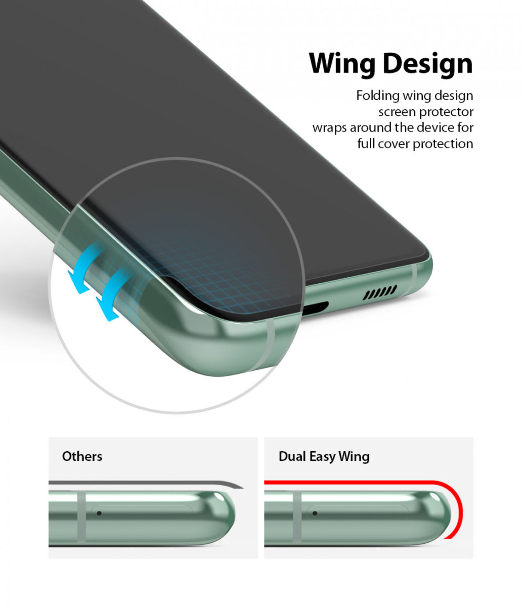 Ringke Dual Easy Wing Samsung Galaxy S20 FE Screenprotector (Duo Pack) afbeelding 10