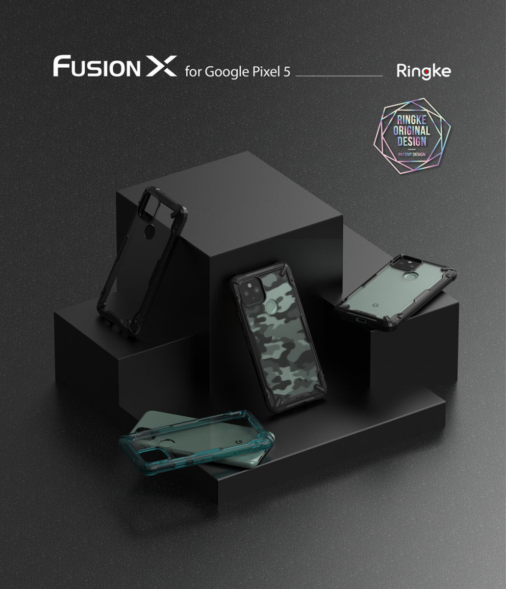 Ringke Fusion X Google Pixel 5 Hoesje Zwart afbeelding 11