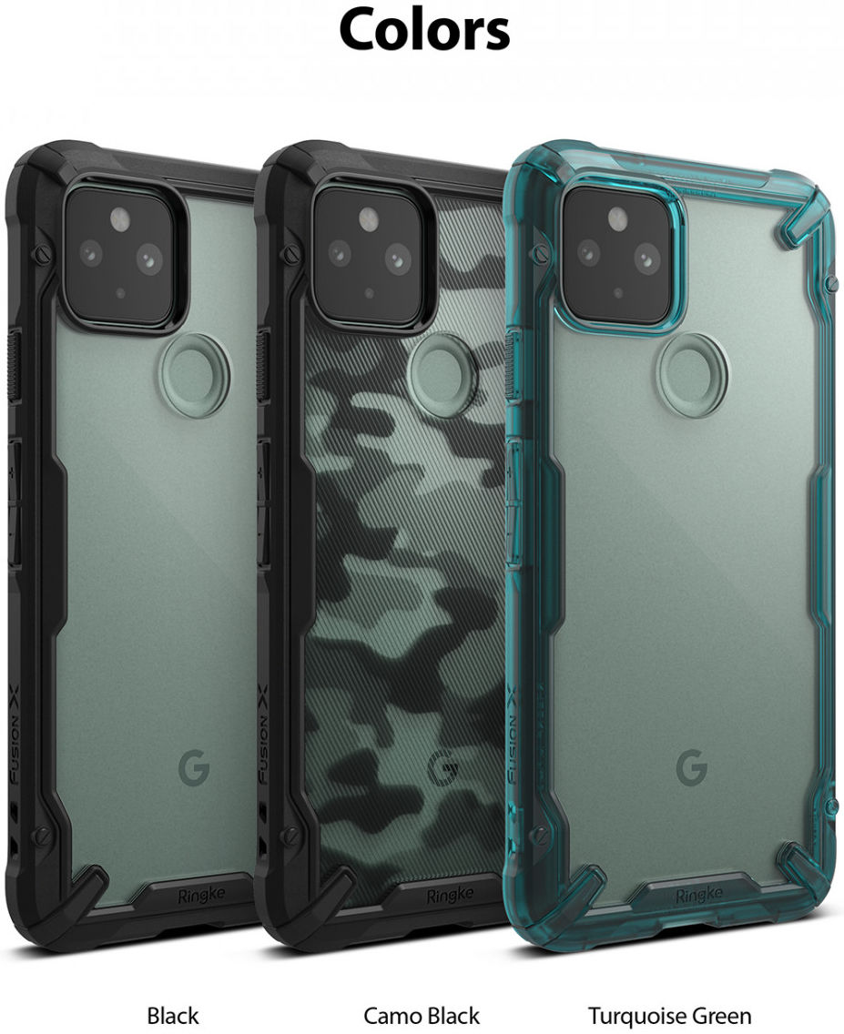 Ringke Fusion X Google Pixel 5 Hoesje Zwart afbeelding 10