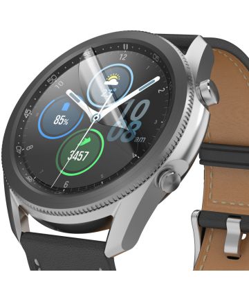 Ringke Easy Flex Samsung Galaxy Watch 3 45MM Screenprotector (3 Pack) Screen Protectors