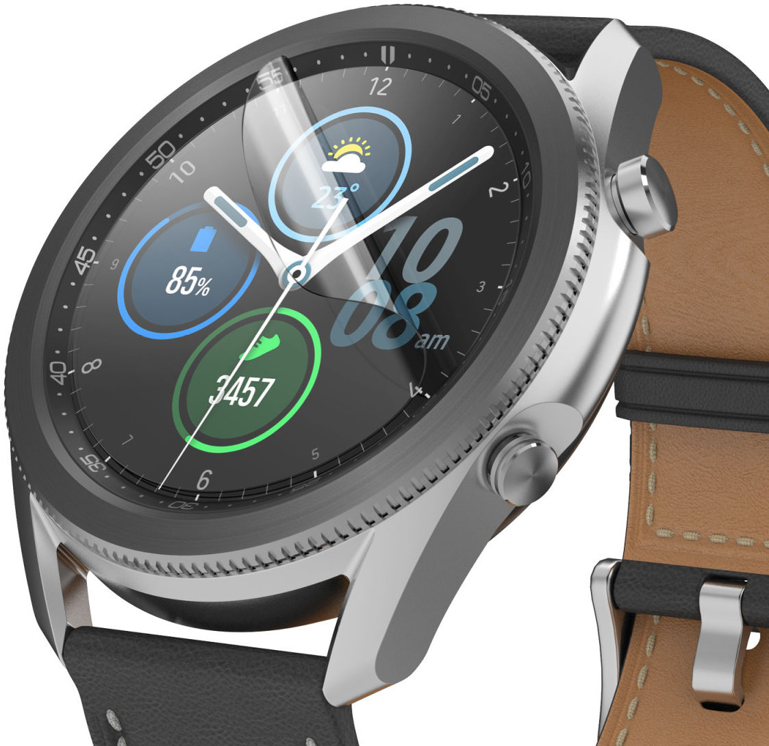 Ringke - Easy Flex Samsung Galaxy Watch 3 45MM Screenprotector (3 Pack) afbeelding 1
