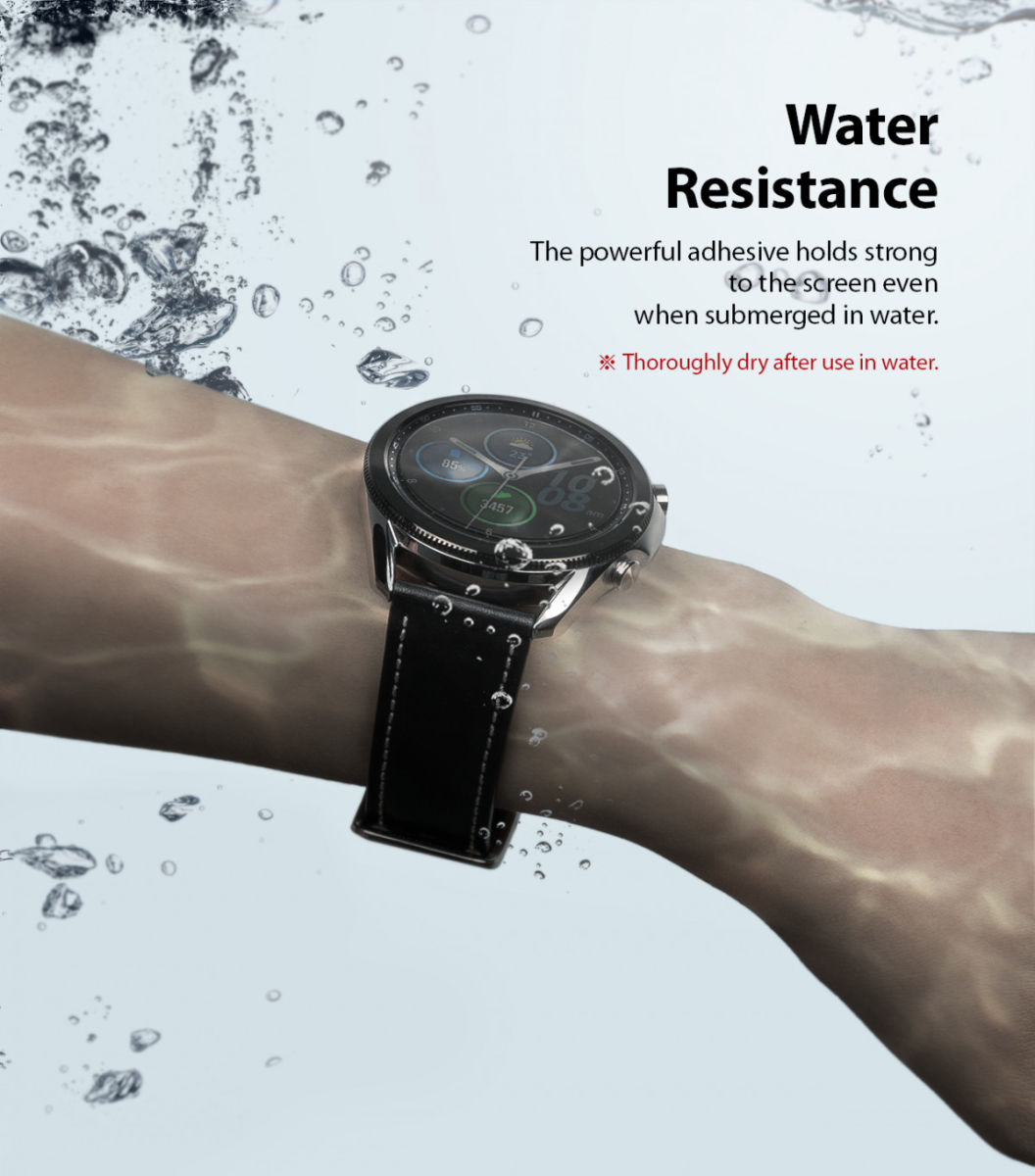 Ringke - Easy Flex Samsung Galaxy Watch 3 45MM Screenprotector (3 Pack) afbeelding 10