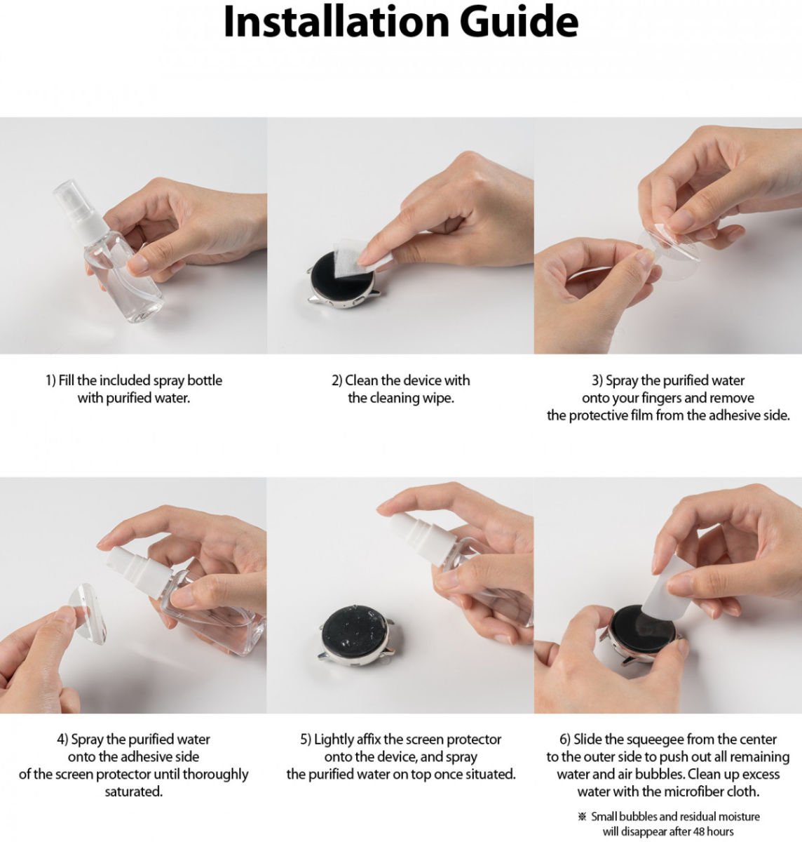 Ringke - Easy Flex Samsung Galaxy Watch 3 45MM Screenprotector (3 Pack) afbeelding 13
