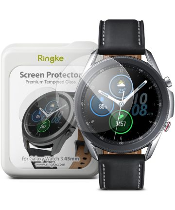 Ringke ID Glass Samsung Galaxy Watch 3 45MM Screen Protector (4-Pack) Screen Protectors