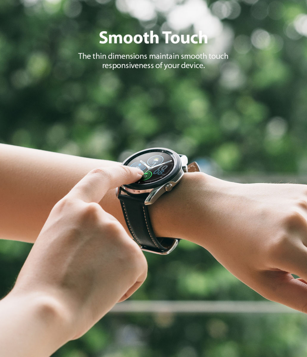 Ringke ID Glass Samsung Galaxy Watch 3 45MM Screen Protector (4-Pack) afbeelding 8