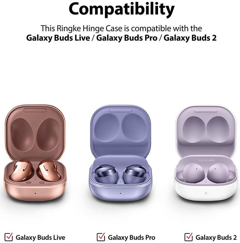 Ringke Samsung Buds (FE / Pro / 2 / 2 Pro / Live) Hoesje Transparant afbeelding 4