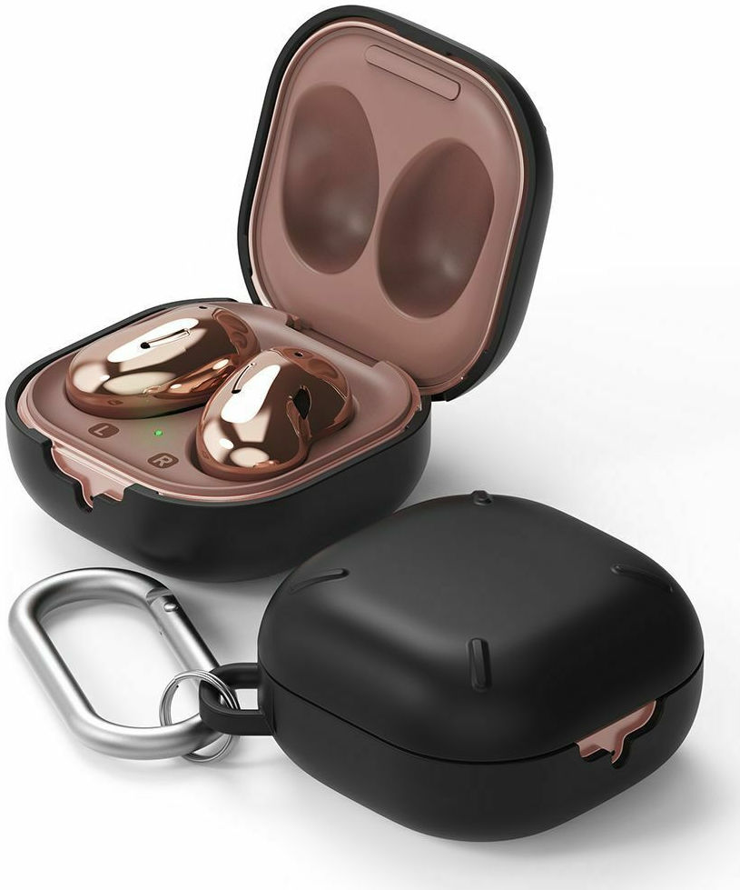 Ringke Slim X Samsung Galaxy Buds Live/Pro/Buds 2 Hoesje Zwart afbeelding 1
