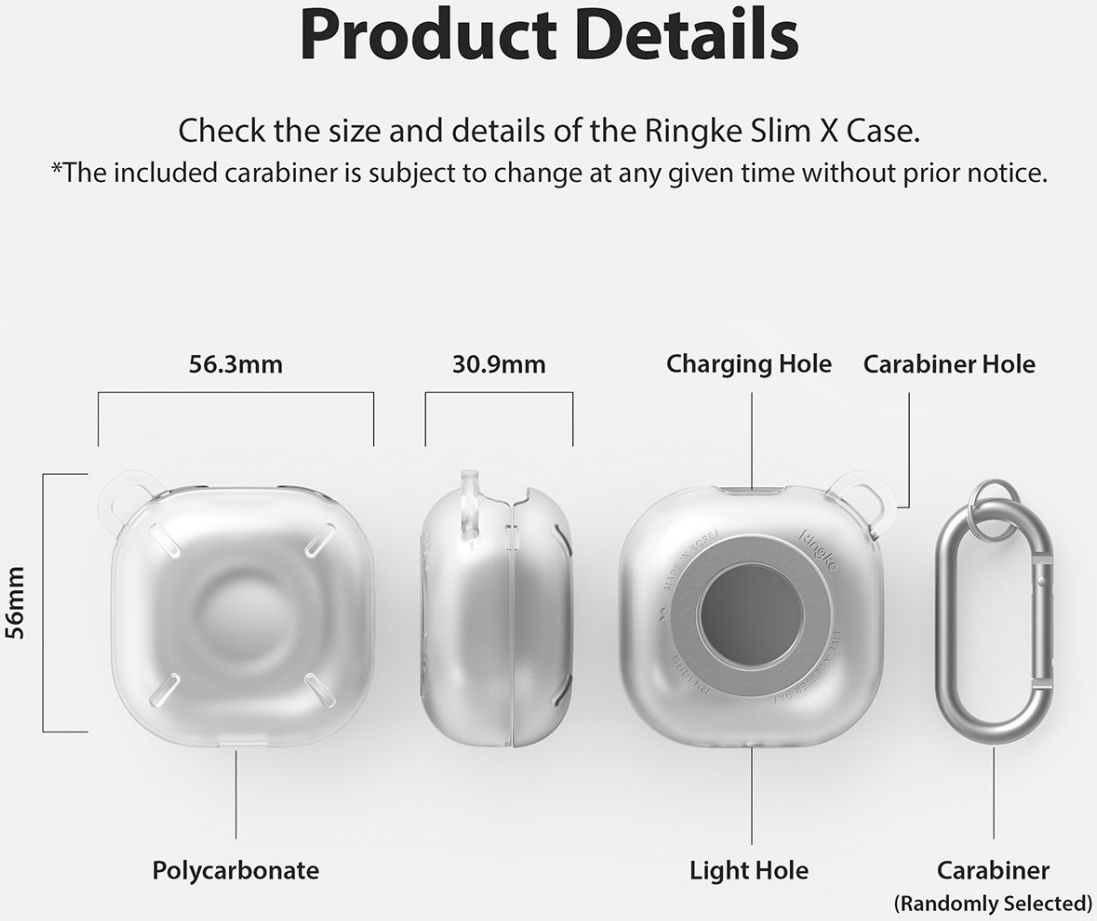 Ringke Slim X Samsung Galaxy Buds Live/Pro/Buds 2 Hoesje Wit afbeelding 13