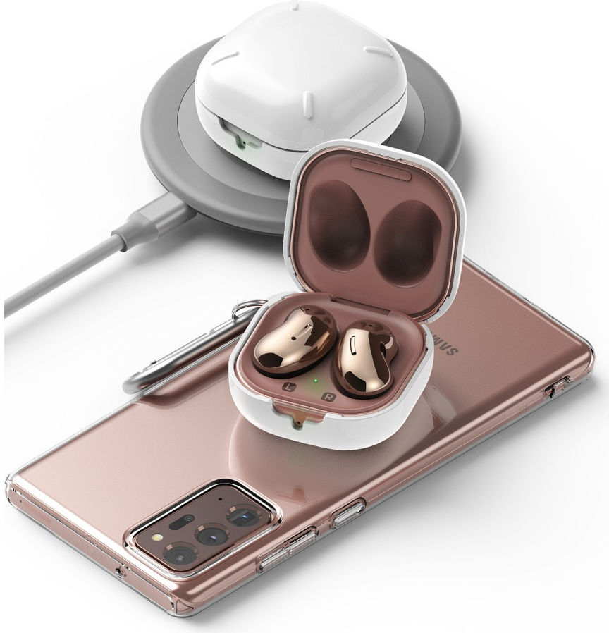 Ringke Slim X Samsung Galaxy Buds Live/Pro/Buds 2 Hoesje Wit afbeelding 2