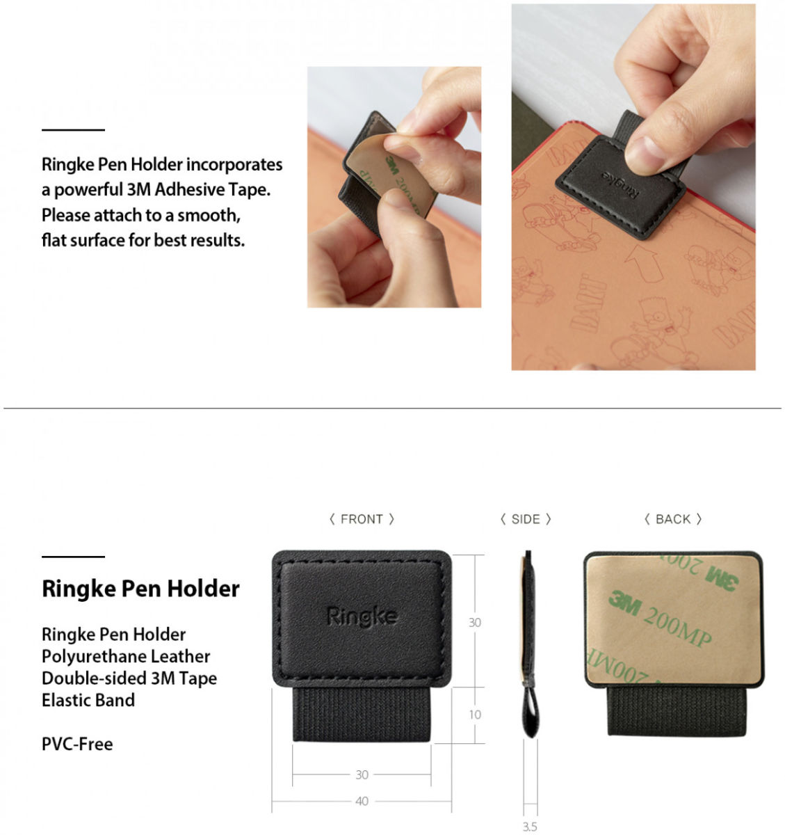 Ringke Pennen Houder voor Tablet - iPad (2 Pack) afbeelding 10