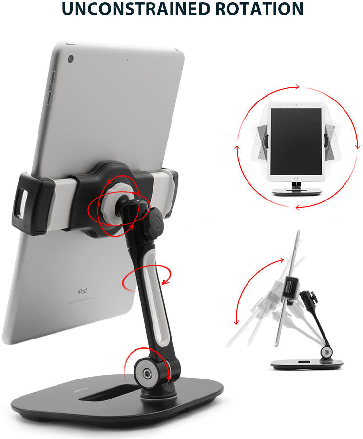 Ringke Universele 360° Verstelbare Bureau Houder voor Tablets Wit afbeelding 9