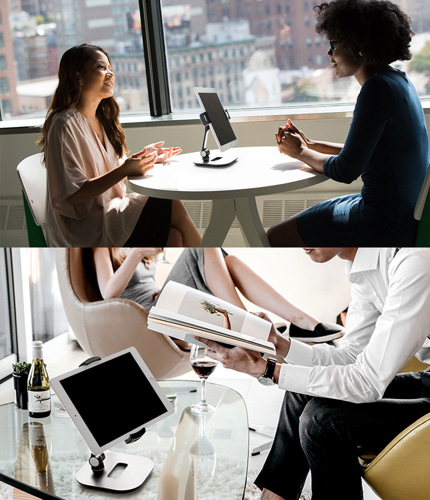 Ringke Universele 360° Verstelbare Bureau Houder voor Tablets Wit afbeelding 6