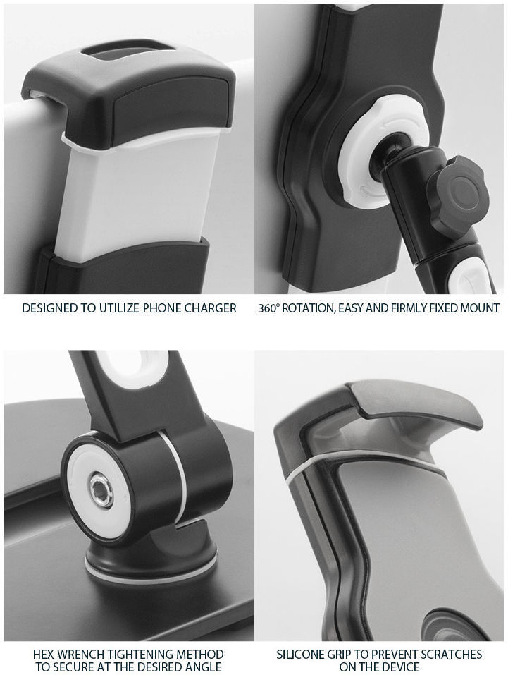 Ringke Houder Universeel 360° Verstelbaar voor Tablets Wit afbeelding 4