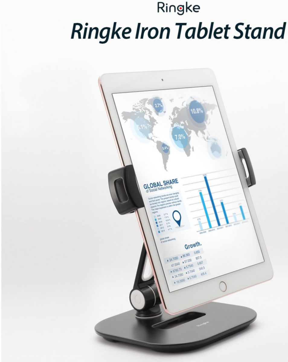 Ringke Houder Universeel 360° Verstelbaar voor Tablets Wit afbeelding 6