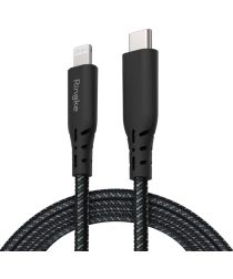 Ringke USB-C C naar Apple Lightning Kabel 1.2 Meter Zwart