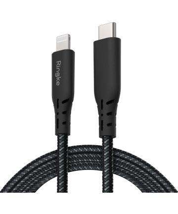 Ringke USB-C C naar Apple Lightning Kabel 1.2 Meter Zwart Kabels