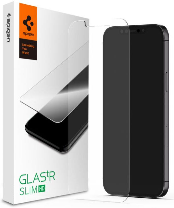Spigen Apple iPhone 12 / 12 Pro Slim Tempered Glass Screen Protector afbeelding 1