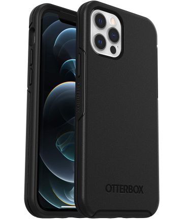 OtterBox Symmetry Apple iPhone 12 / 12 Pro Hoesje Zwart Hoesjes