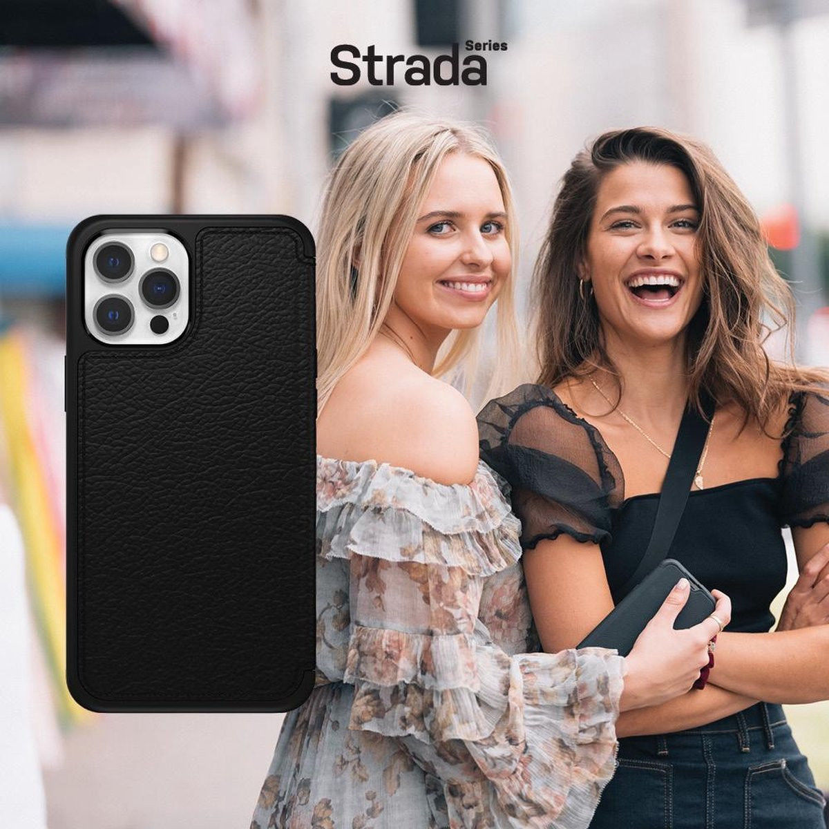 OtterBox Strada Apple iPhone 12 Pro Max Hoesje Book Case Black afbeelding 5