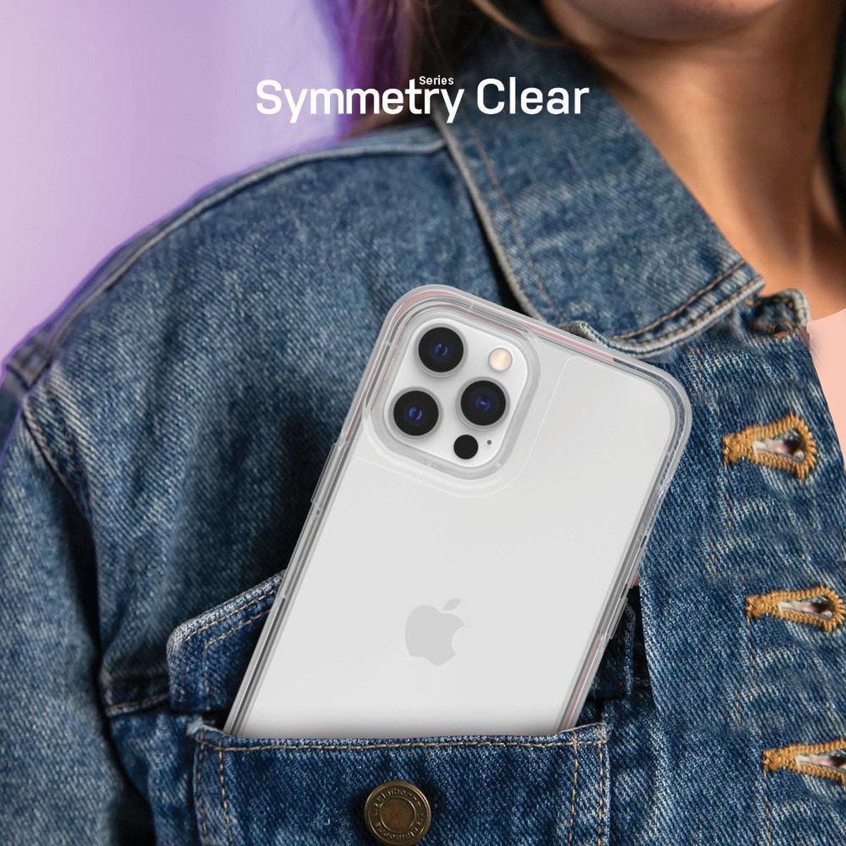 OtterBox Symmetry Series iPhone 12 Pro Max Hoesje Transparant afbeelding 7