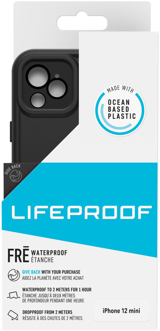 Lifeproof Frē Apple iPhone 12 Mini Hoesje Waterdicht Zwart afbeelding 17