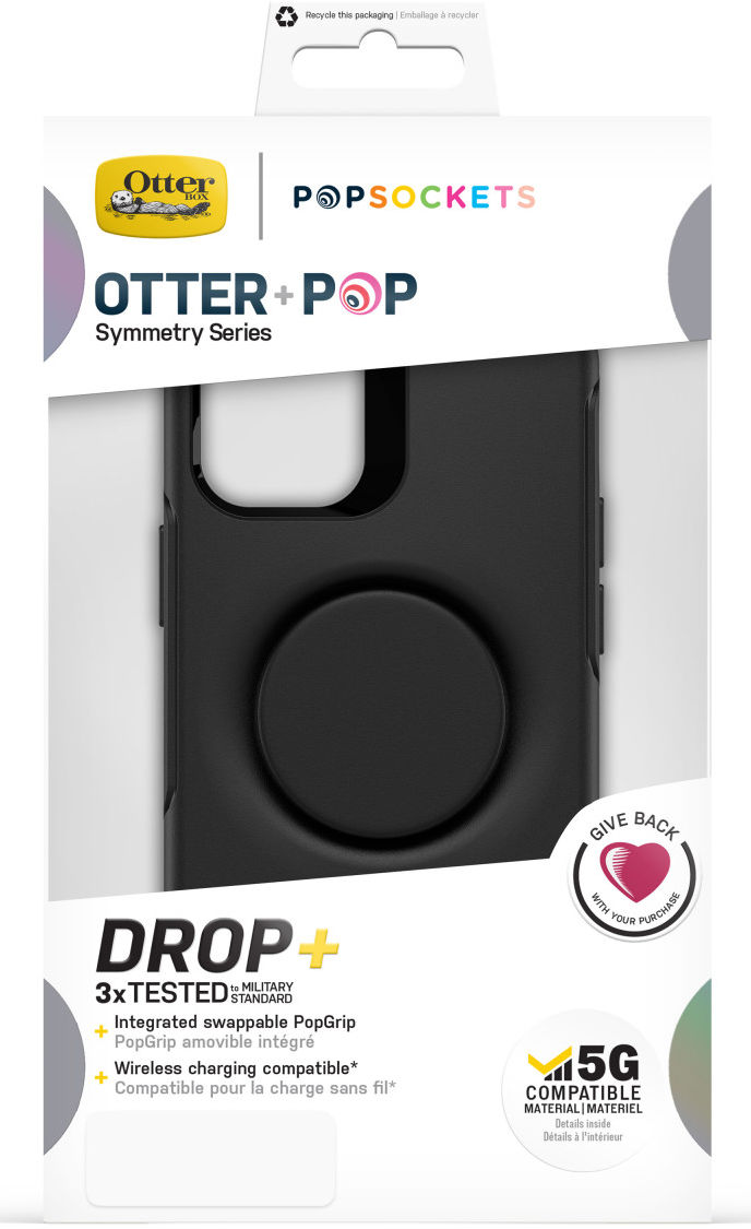 OtterBox Otter + Pop Symmetry iPhone 12 Mini Hoesje Zwart afbeelding 14