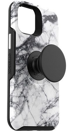 OtterBox Otter + Pop Symmetry iPhone 12 Mini Hoesje Wit Marmer afbeelding 4
