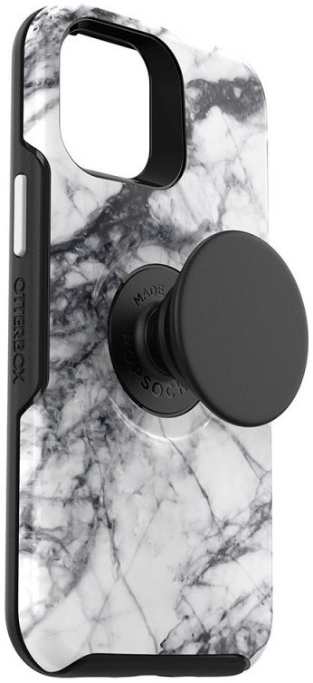 Otter + Pop Symmetry Series iPhone 12/12 Pro Hoesje Wit Marmer afbeelding 4