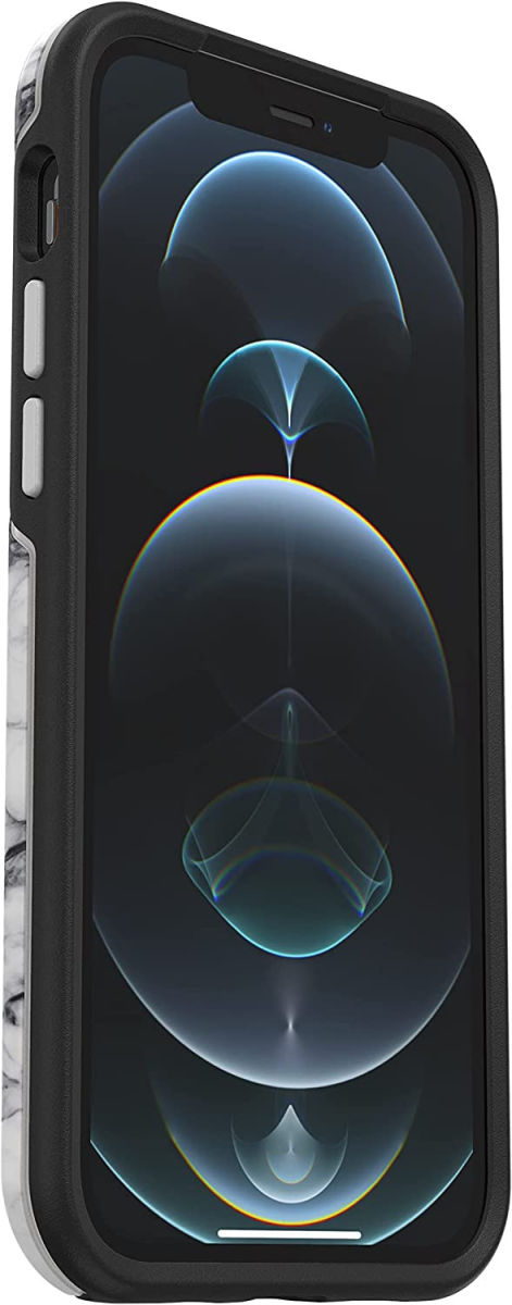 Otter + Pop Symmetry Series iPhone 12/12 Pro Hoesje Wit Marmer afbeelding 7