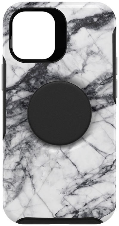 Otter + Pop Symmetry Series iPhone 12/12 Pro Hoesje Wit Marmer afbeelding 11