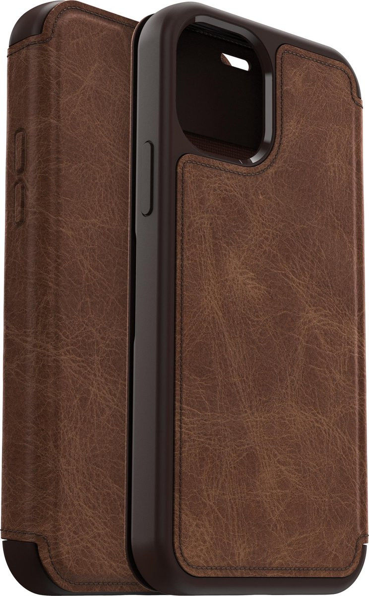 OtterBox Strada iPhone 12 / 12 Pro Hoesje Book Case Bruin afbeelding 7