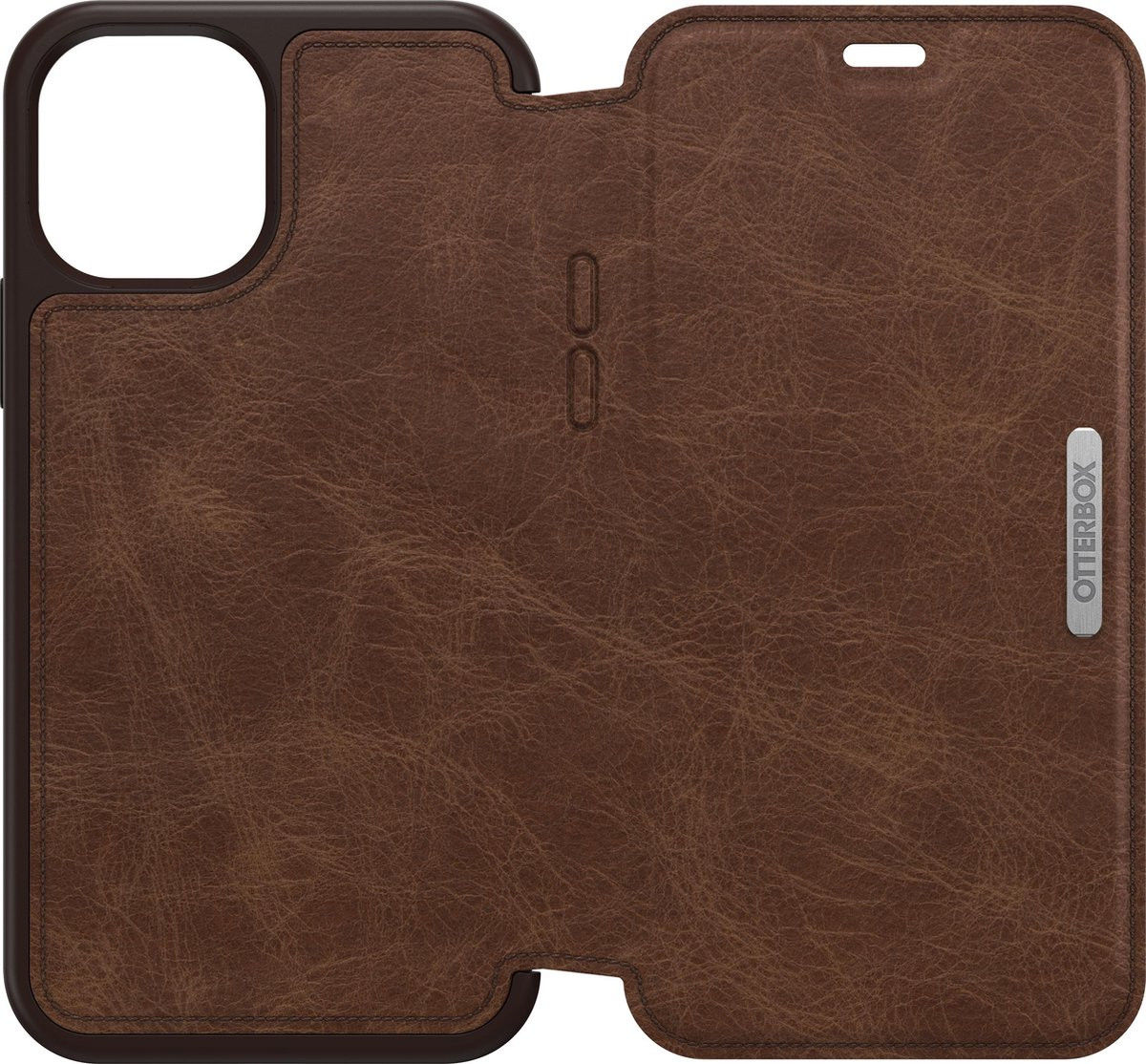 OtterBox Strada iPhone 12 / 12 Pro Hoesje Book Case Bruin afbeelding 8