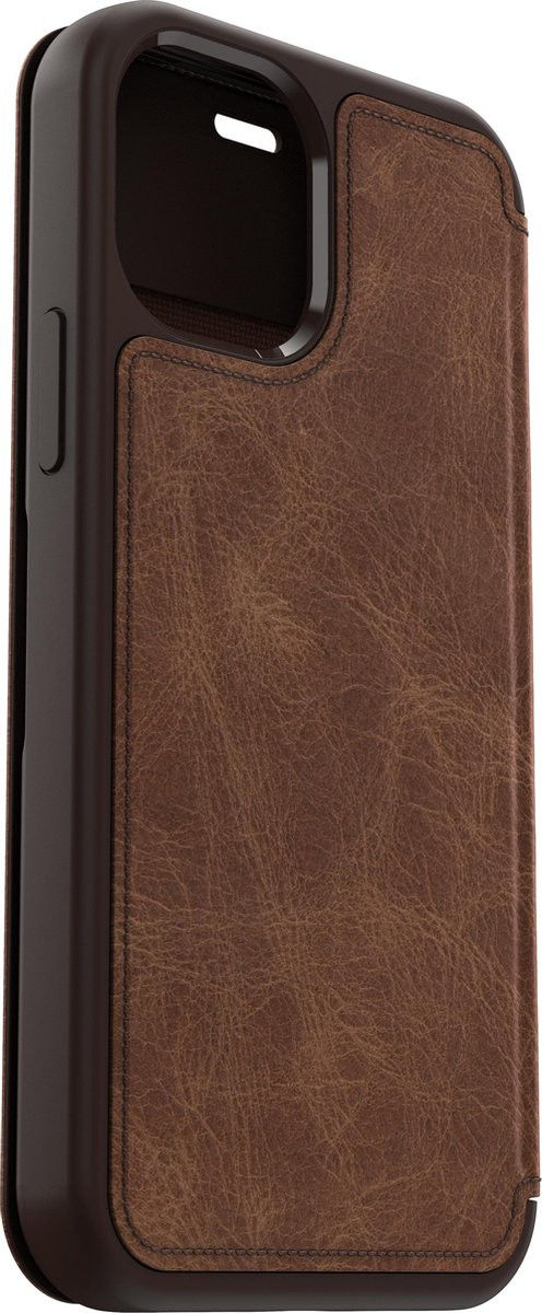 OtterBox Strada iPhone 12 / 12 Pro Hoesje Book Case Bruin afbeelding 12