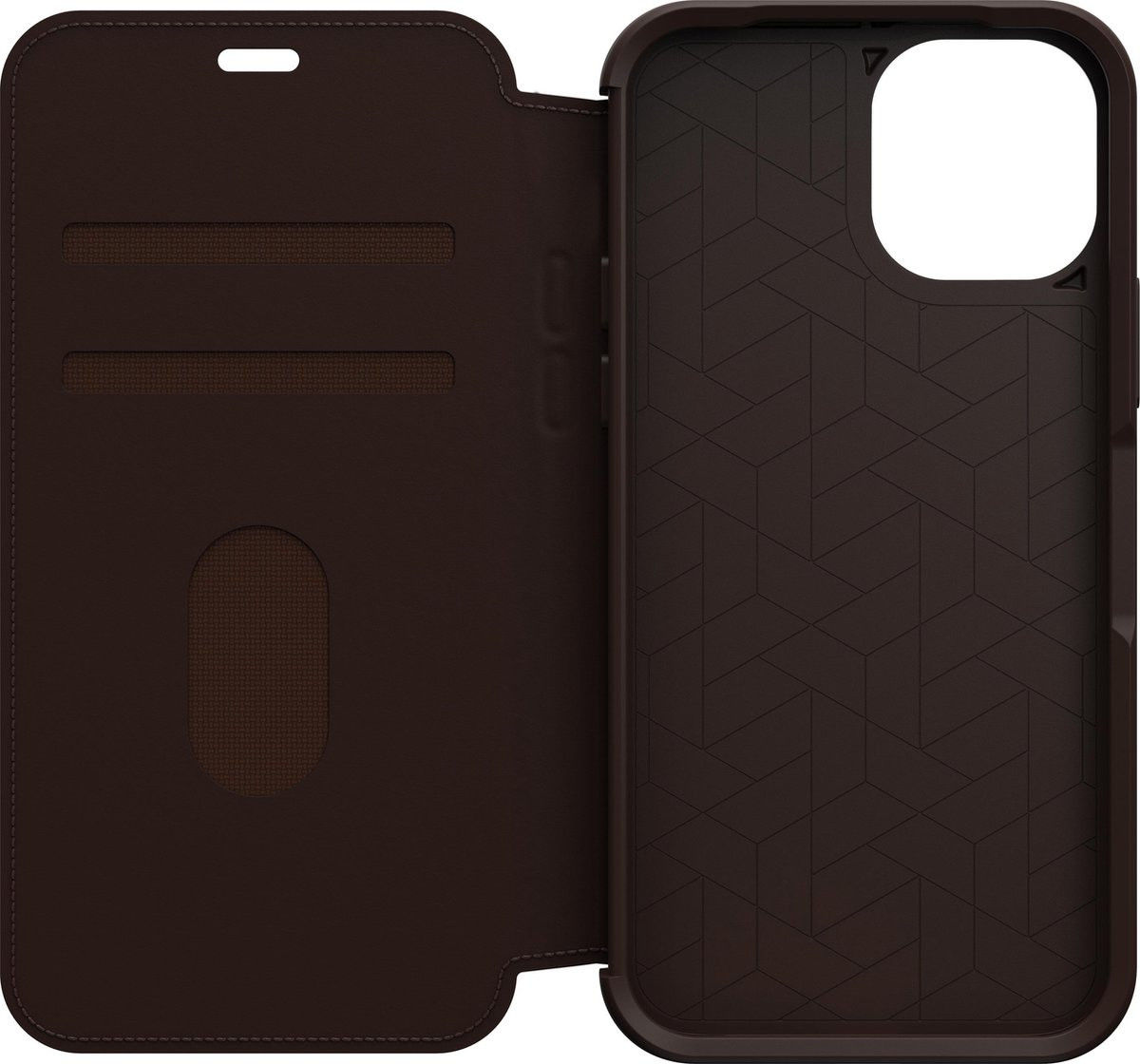 OtterBox Strada iPhone 12 / 12 Pro Hoesje Book Case Bruin afbeelding 10