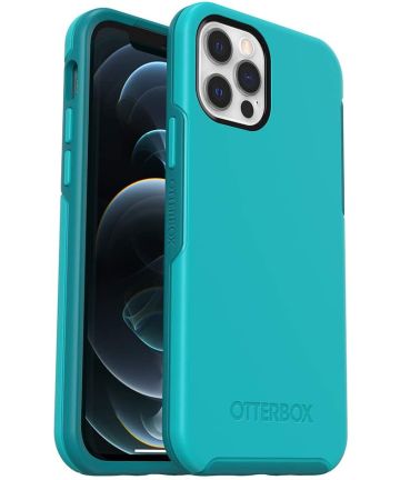 OtterBox Symmetry Apple iPhone 12 / 12 Pro Hoesje Blauw Hoesjes