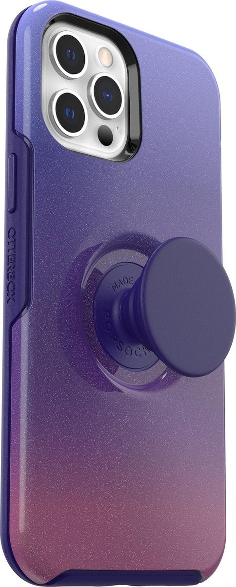 Otter + Pop Symmetry Series iPhone 12 Pro Max Hoesje Violet Paars afbeelding 3