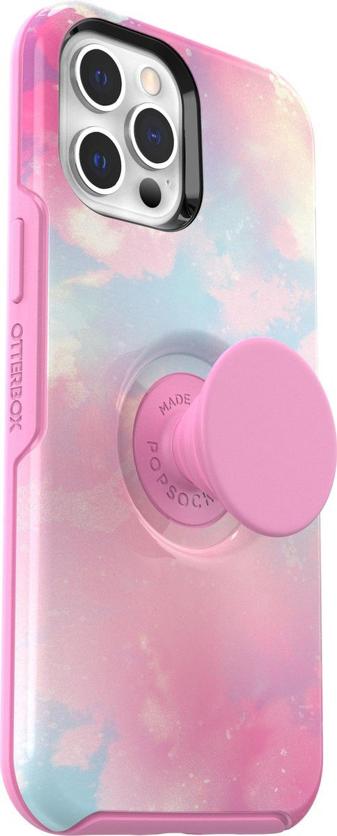 Otter + Pop Symmetry Series iPhone 12 Pro Max Hoesje Roze afbeelding 2