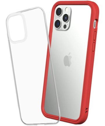 RhinoShield Mod NX Apple iPhone 12 / 12 Pro Hoesje Bumper Rood Hoesjes