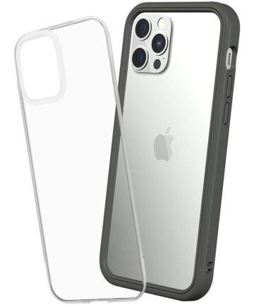 RhinoShield Mod NX Apple iPhone 12 / 12 Pro Hoesje Bumper Graphite Hoesjes