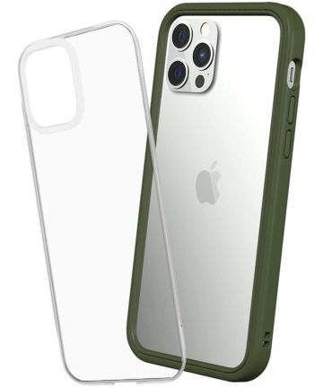 RhinoShield Mod NX Apple iPhone 12 / 12 Pro Hoesje Bumper Groen Hoesjes