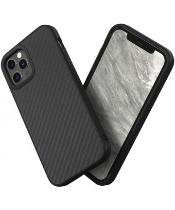 RhinoShield SolidSuit Apple iPhone 12 / 12 Pro Hoesje Carbon Fiber Hoesjes