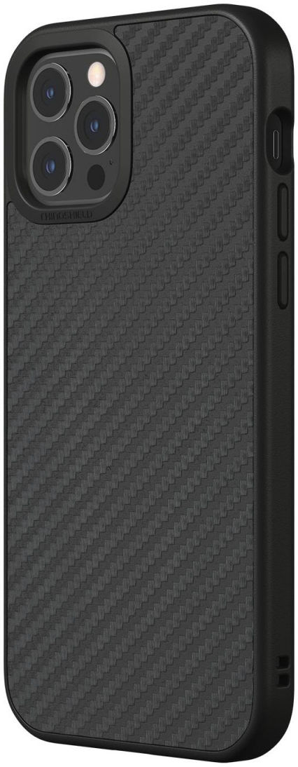 RhinoShield SolidSuit Apple iPhone 12 / 12 Pro Hoesje Carbon Fiber afbeelding 2