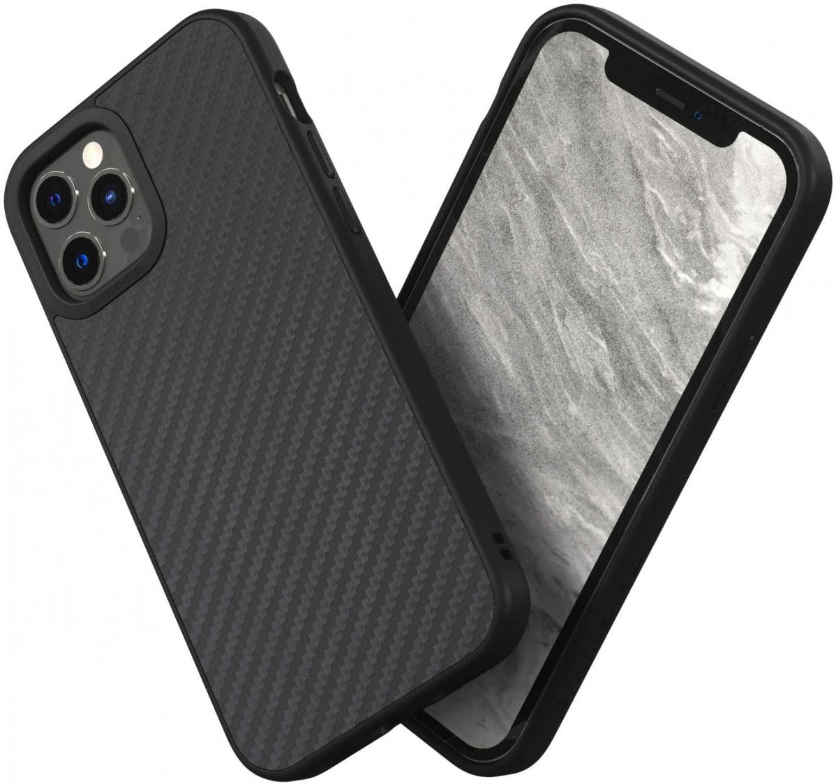 RhinoShield SolidSuit Apple iPhone 12 / 12 Pro Hoesje Carbon Fiber afbeelding 1
