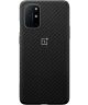 Origineel OnePlus 8T Hoesje Bumper Case Carbon Fiber Zwart