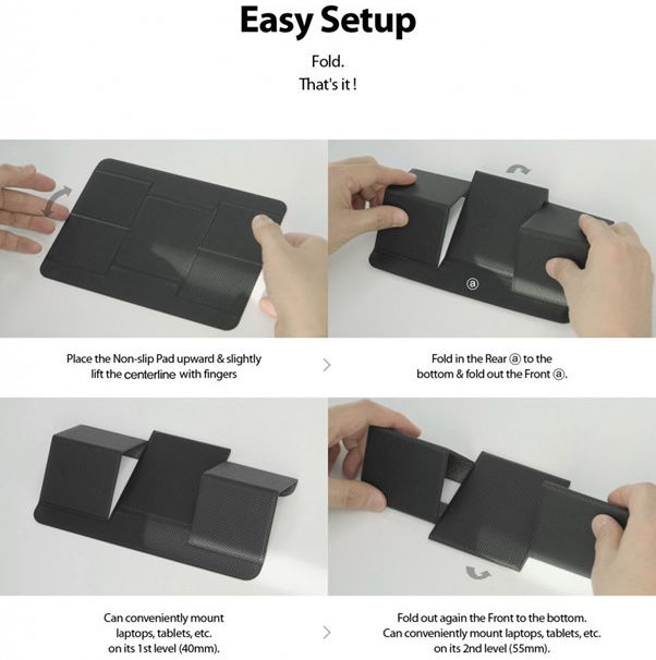 Ringke Folding 2 Anti Slip Laptop en Tablet Stand afbeelding 10