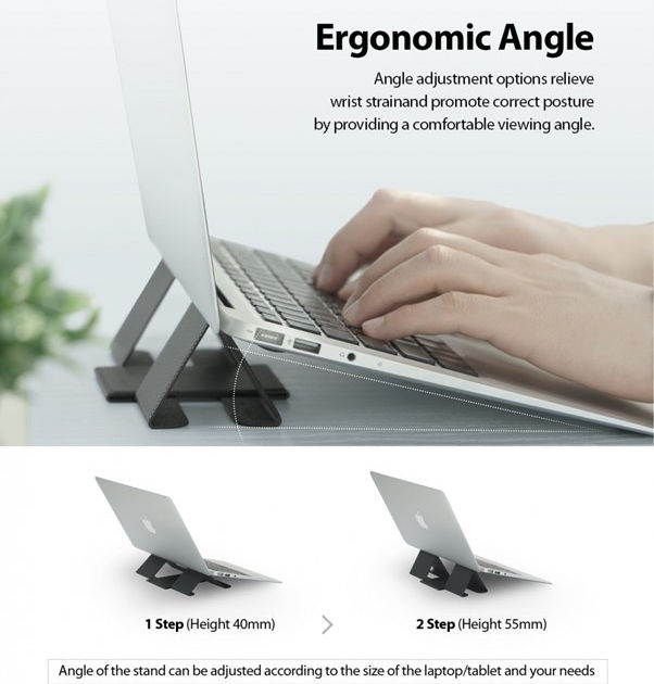 Ringke Folding 2 Anti Slip Laptop en Tablet Stand afbeelding 2