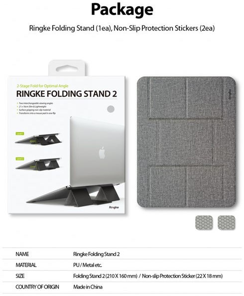 Ringke Folding 2 Anti Slip Laptop en Tablet Stand afbeelding 7