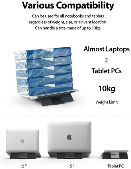 Ringke Folding 2 Anti Slip Laptop en Tablet Stand afbeelding 9